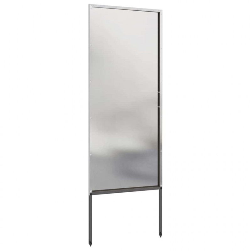 Ekran zapewniający prywatność w ogrodzie Srebrny 50 x 140 cm