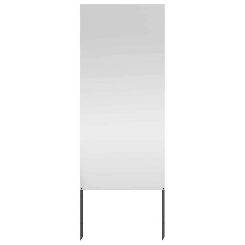 Ekran zapewniający prywatność w ogrodzie Srebrny 50 x 140 cm