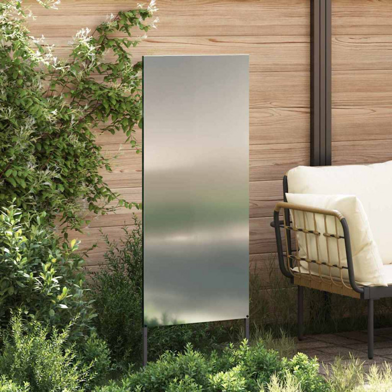 Ekran zapewniający prywatność w ogrodzie Srebrny 50 x 140 cm