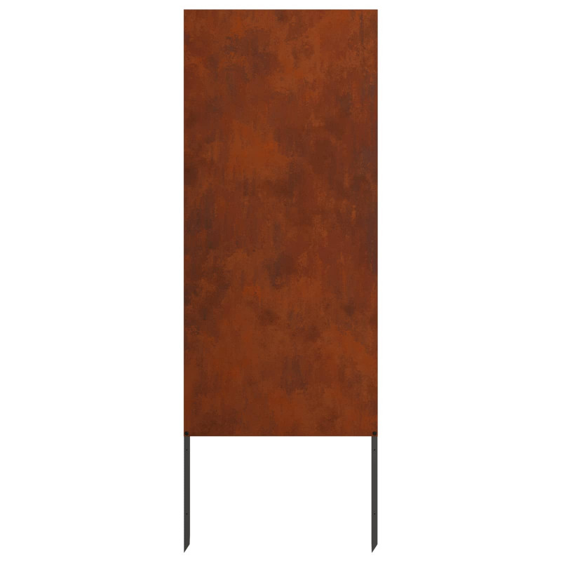 Ekran zapewniający prywatność w ogrodzie Rdzawy 50 x 140 cm