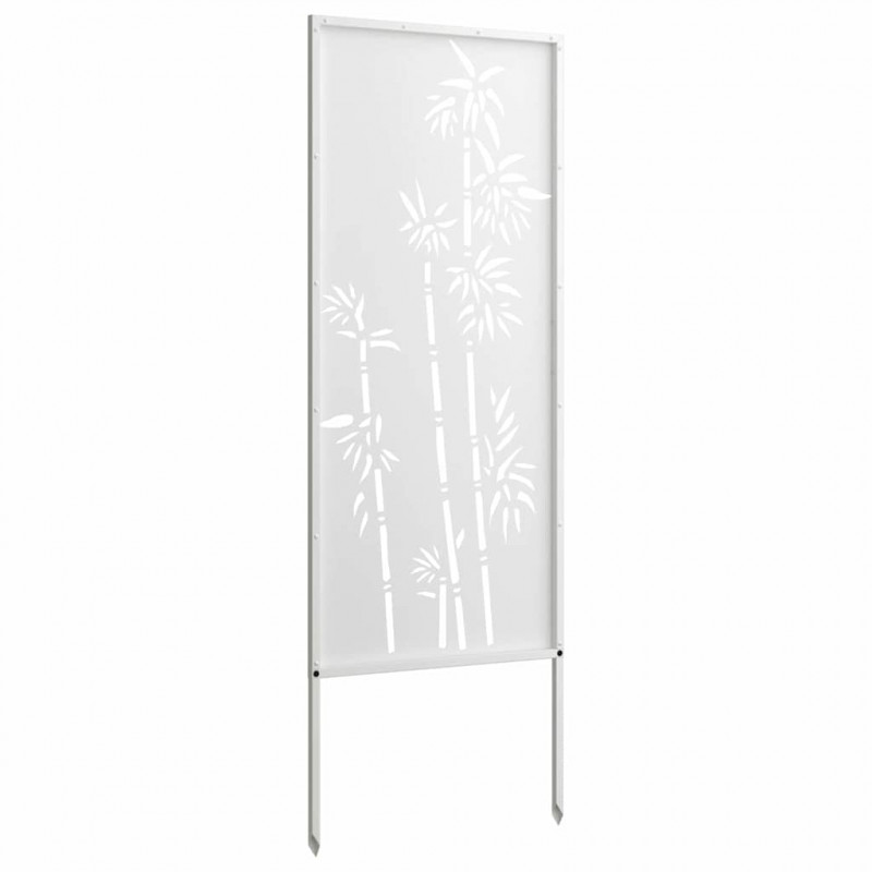 Ekran zapewniający prywatność w ogrodzie Biały 50 x 140 cm