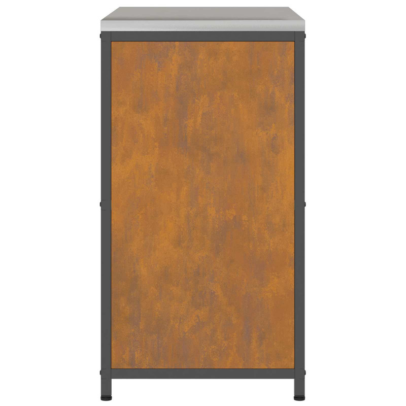 Przechowywanie w kuchni z półką Rdzawy 60 x 50 x 92 cm Stal