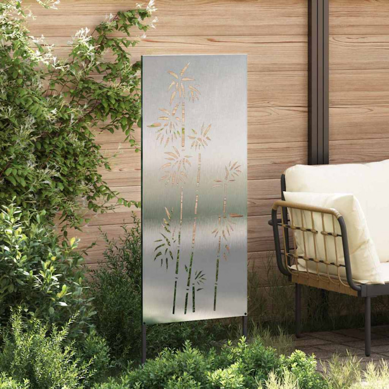 Ekran zapewniający prywatność w ogrodzie Srebrny 50 x 140 cm