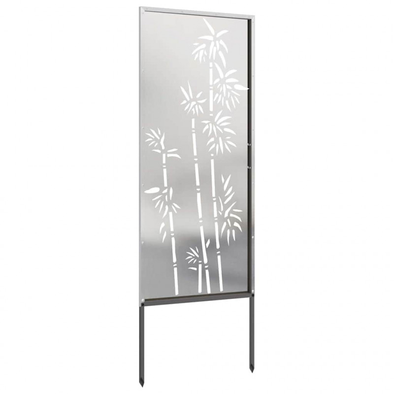 Ekran zapewniający prywatność w ogrodzie Srebrny 50 x 140 cm