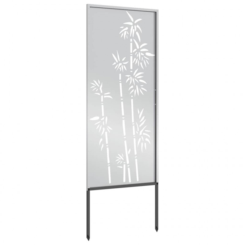 Ekran zapewniający prywatność w ogrodzie Srebrny 50 x 140 cm