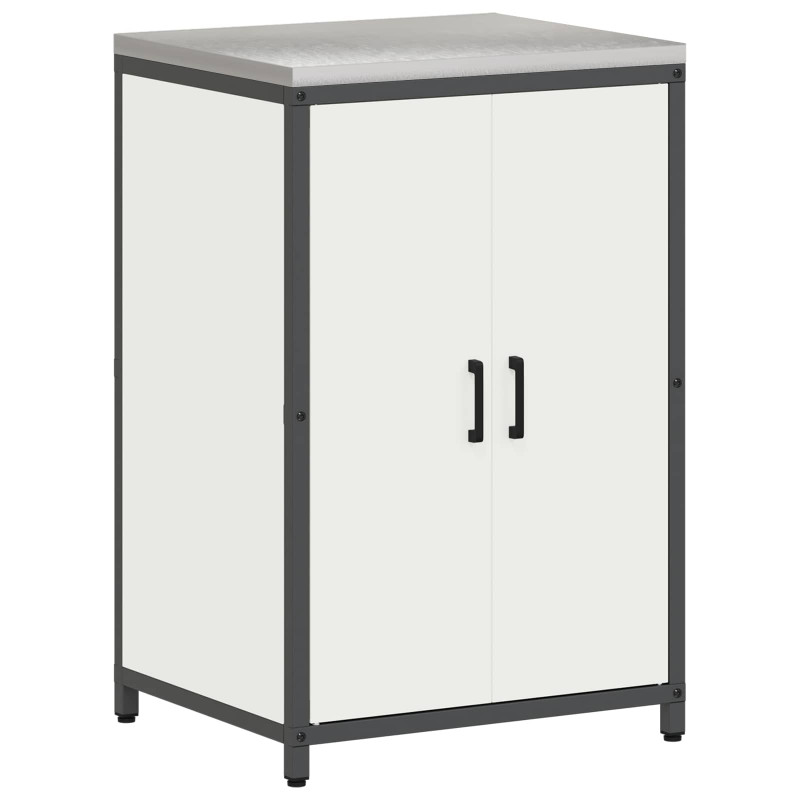 Przechowywanie w kuchni z półką Biały 60 x 50 x 92 cm Stal