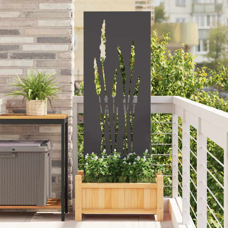 Ekran zapewniający prywatność w ogrodzie Czarny 50 x 140 cm