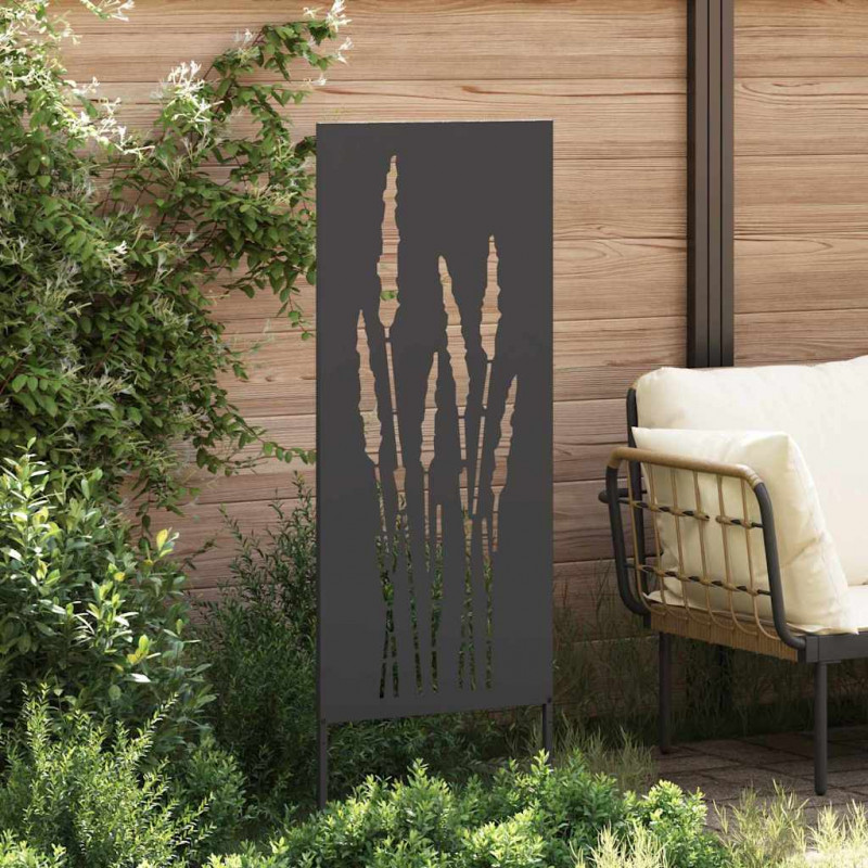 Ekran zapewniający prywatność w ogrodzie Czarny 50 x 140 cm