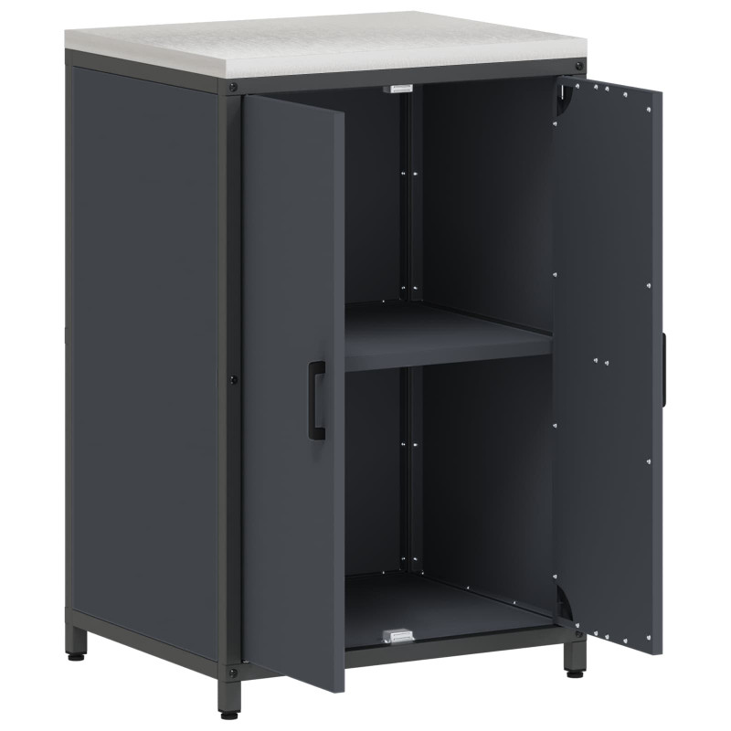 Przechowywanie w kuchni z półką Antracyt 60 x 50 x 92 cm Stal