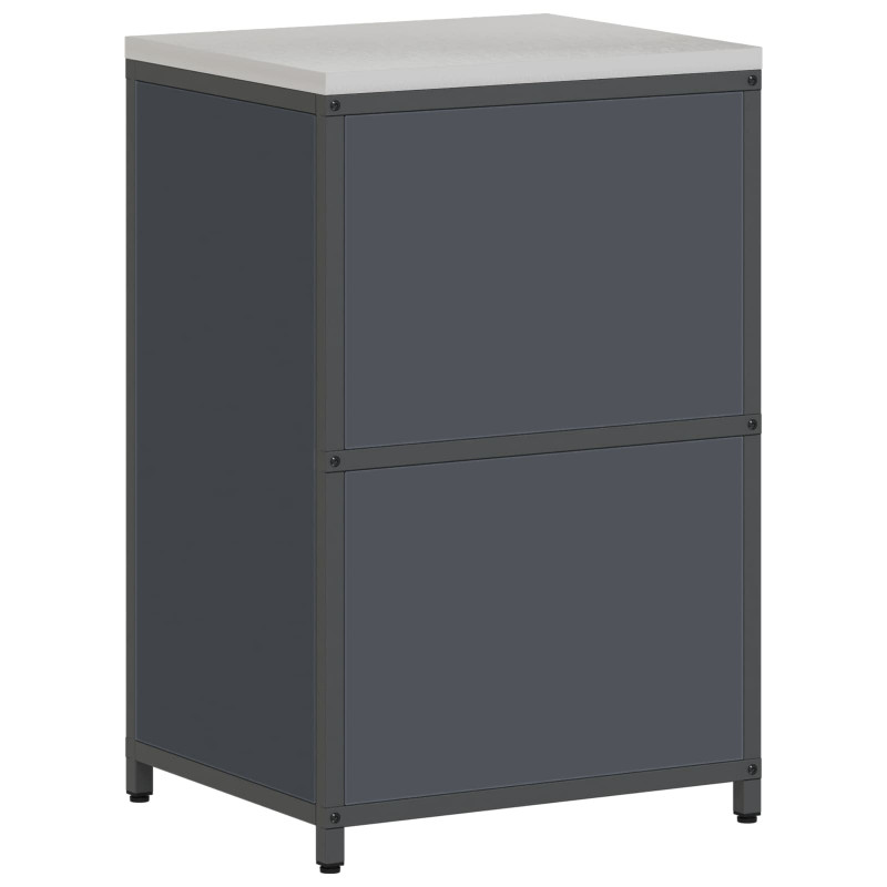 Przechowywanie w kuchni z półką Antracyt 60 x 50 x 92 cm Stal