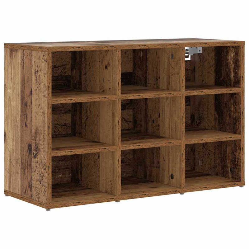 Szafka na buty z półką Stare drewno 77,5 x 30 x 51 cm