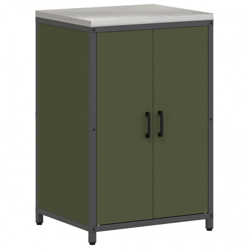 Przechowywanie w kuchni Zielony oliwkowy 60 x 50 x 92 cm Stal