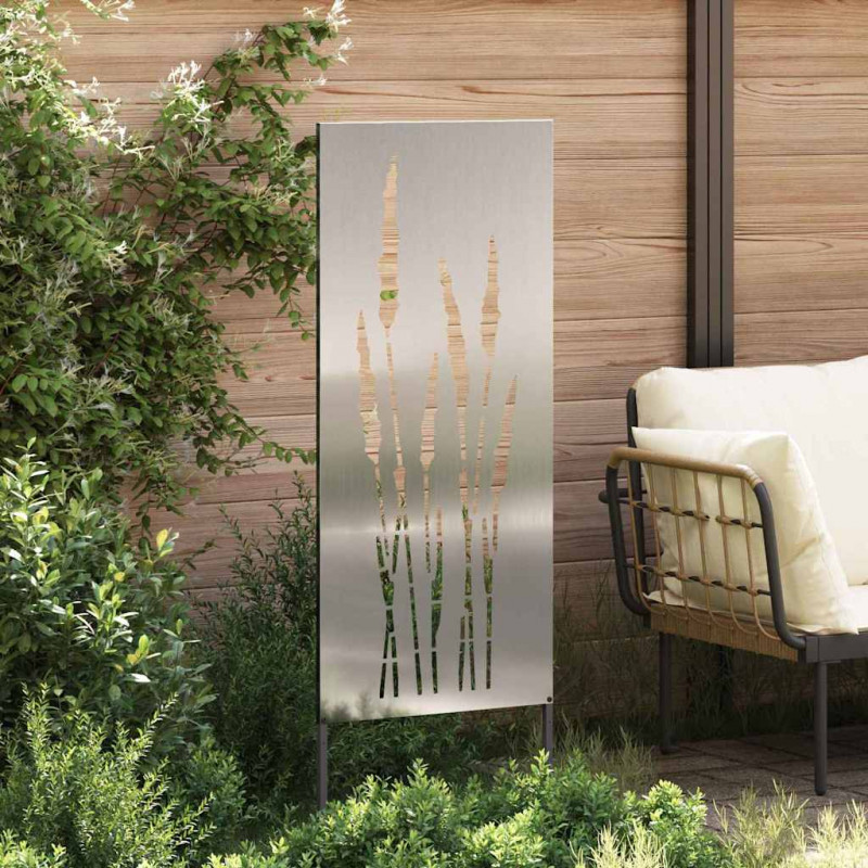 Ekran zapewniający prywatność w ogrodzie Srebrny 50 x 140 cm