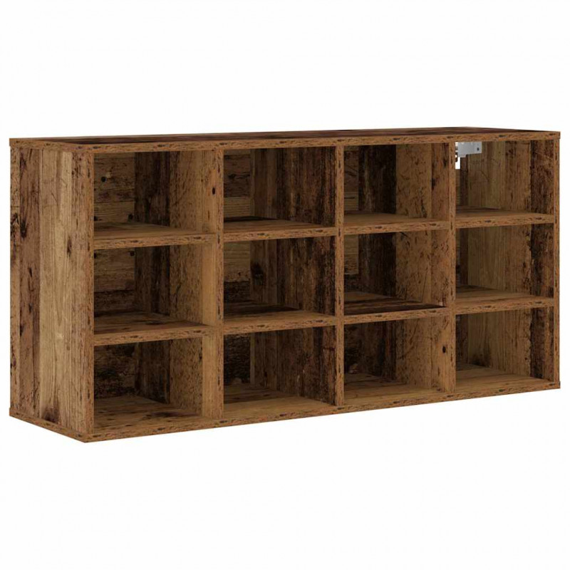 Szafka na buty z półką Stare drewno 103 x 30 x 51 cm