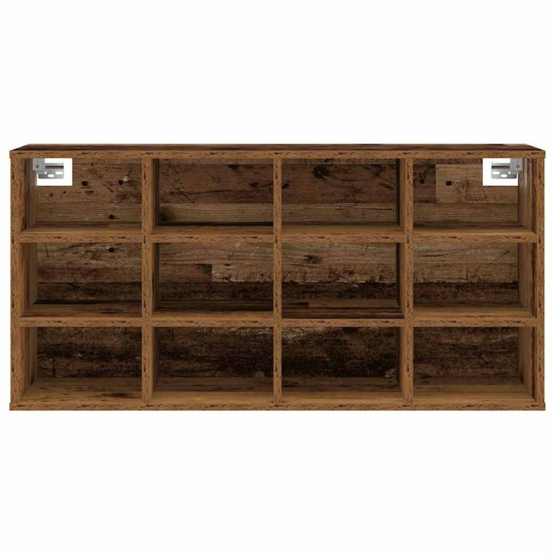 Szafka na buty z półką Stare drewno 103 x 30 x 51 cm