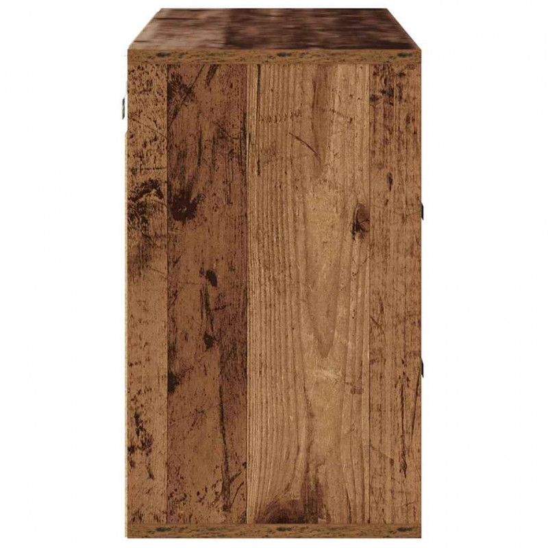 Szafka na buty z półką Stare drewno 103 x 30 x 51 cm