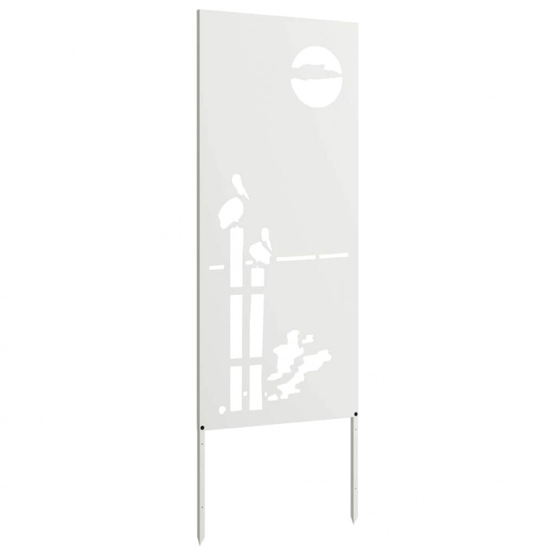Ekran zapewniający prywatność w ogrodzie Biały 50 x 140 cm