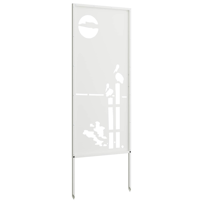 Ekran zapewniający prywatność w ogrodzie Biały 50 x 140 cm
