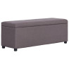 Ławka ze schowkiem, 116 cm, taupe, poliester