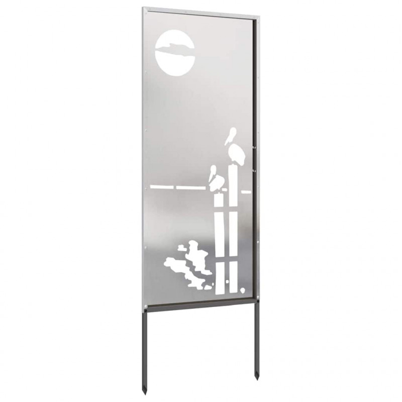Ekran zapewniający prywatność w ogrodzie Srebrny 50 x 140 cm