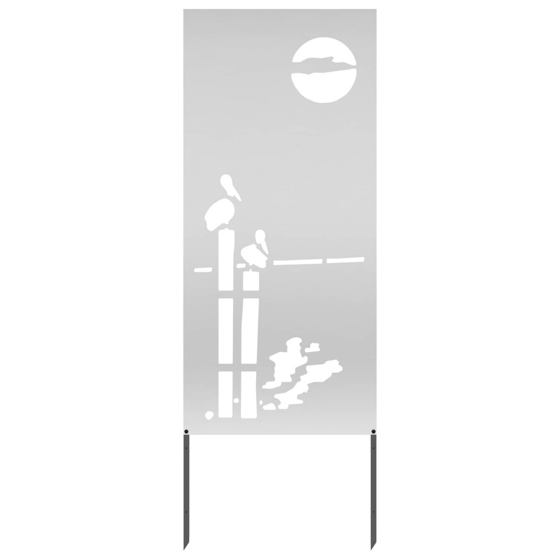 Ekran zapewniający prywatność w ogrodzie Srebrny 50 x 140 cm