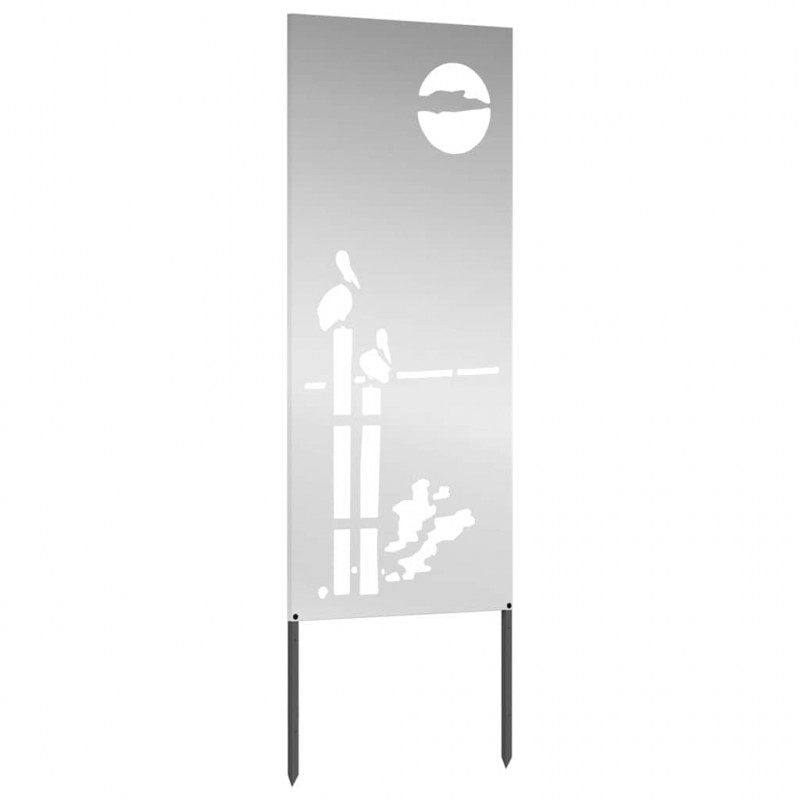 Ekran zapewniający prywatność w ogrodzie Srebrny 50 x 140 cm