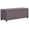 Ławka ze schowkiem, 116 cm, taupe, poliester