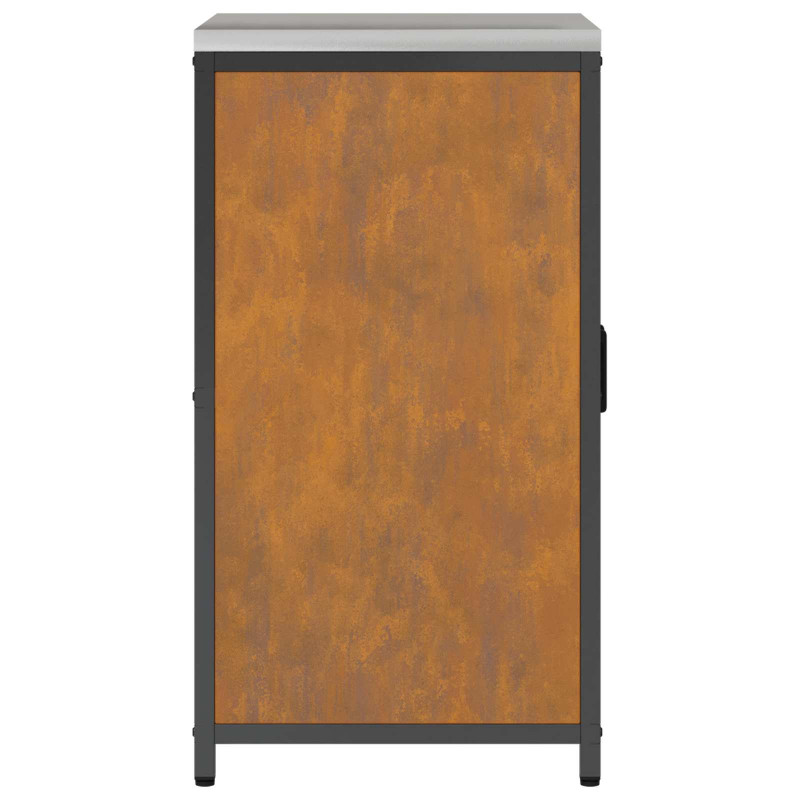 Przechowywanie w kuchni z półką Rdzawy 60 x 50 x 92 cm Stal