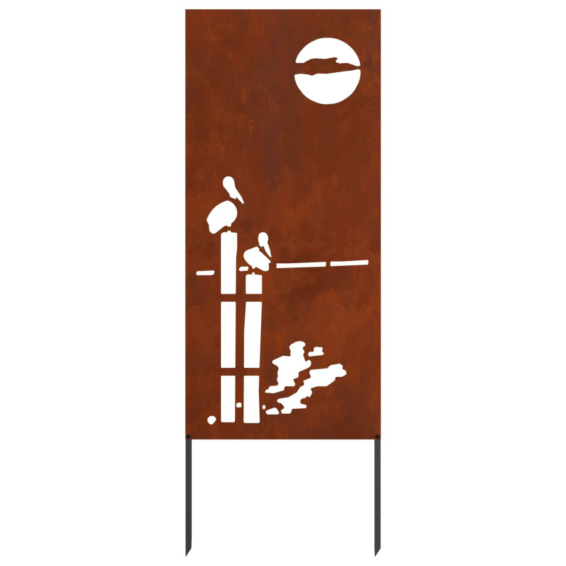 Ekran zapewniający prywatność w ogrodzie Rdzawy 50 x 140 cm