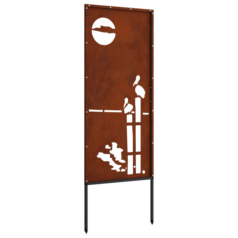 Ekran zapewniający prywatność w ogrodzie Rdzawy 50 x 140 cm