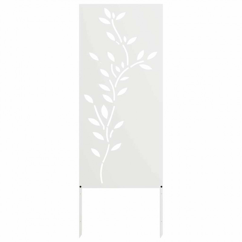 Ekran zapewniający prywatność w ogrodzie Biały 50 x 140 cm