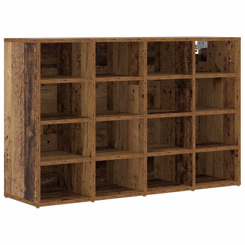 Szafka na buty z półką Stare drewno 103 x 30 x 67 cm