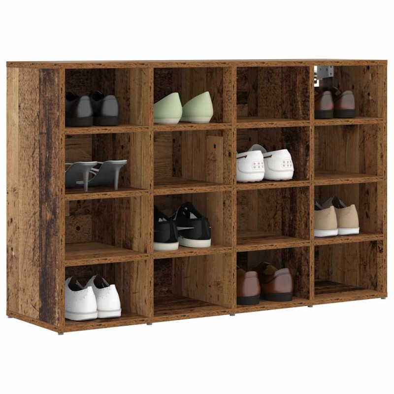 Szafka na buty z półką Stare drewno 103 x 30 x 67 cm