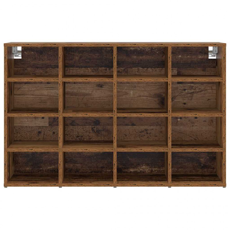 Szafka na buty z półką Stare drewno 103 x 30 x 67 cm