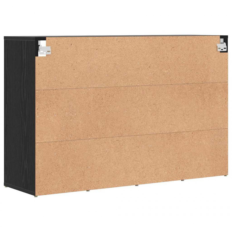Szafka na buty z półką Czarny Dąb 103 x 30 x 67 cm