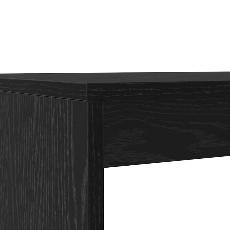 Zestaw do jadalni 2 pcs Czarny dąb Materiał drewnopochodny