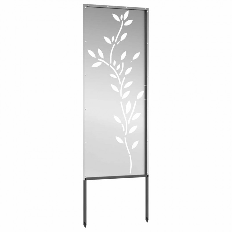 Ekran zapewniający prywatność w ogrodzie Srebrny 50 x 140 cm