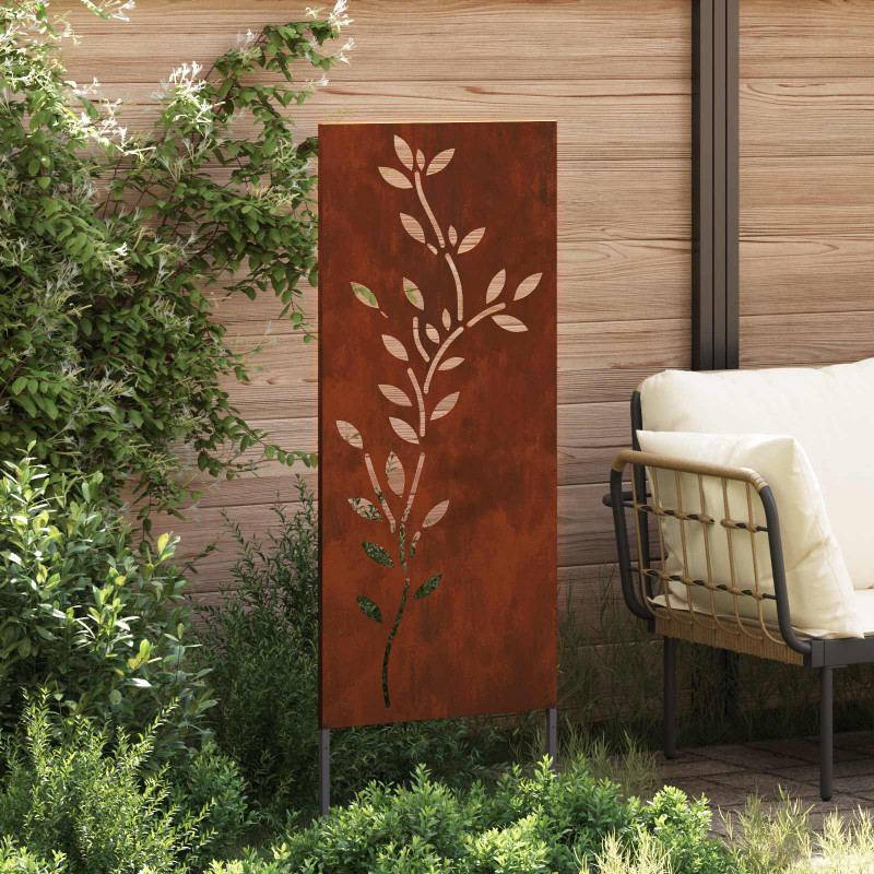 Ekran zapewniający prywatność w ogrodzie Rdzawy 50 x 140 cm