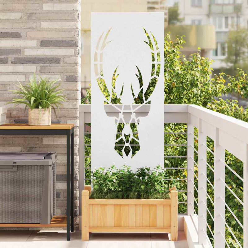 Ekran zapewniający prywatność w ogrodzie Biały 50 x 140 cm
