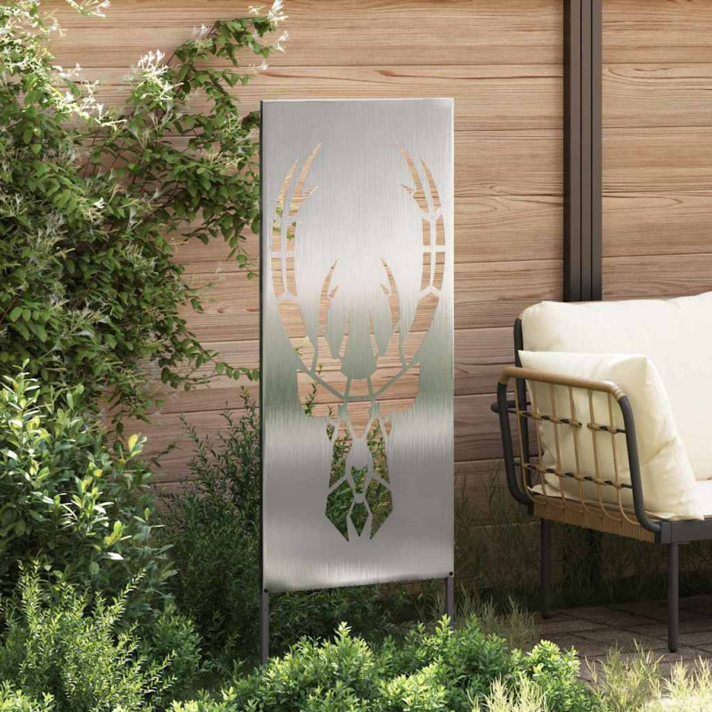 Ekran zapewniający prywatność w ogrodzie Srebrny 50 x 140 cm