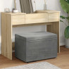 Halka Ciemnoszary 61 x 41 x 40 cm Welur i drewno inżynieryjne