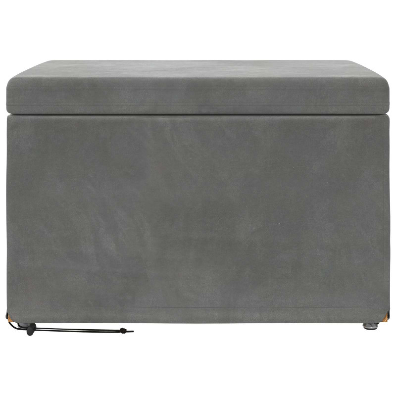 Halka Ciemnoszary 61 x 41 x 40 cm Welur i drewno inżynieryjne