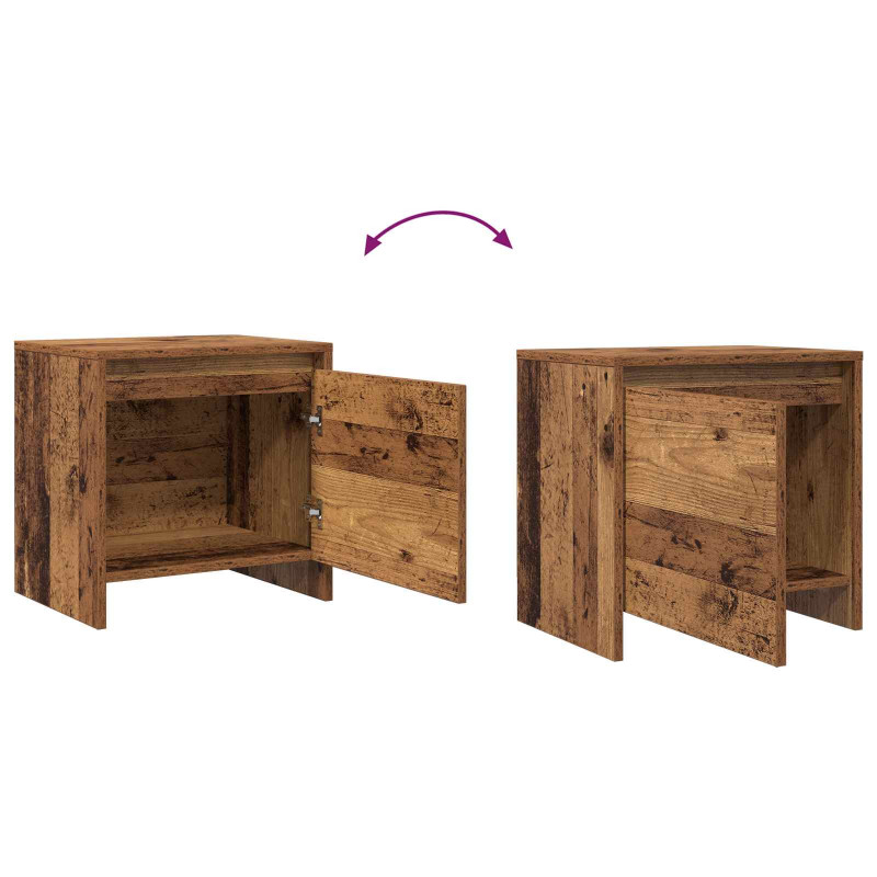 Szafka Nocna Stare drewno 45 x 34 x 44,5 cm