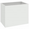 Doniczka ogrodowa Biały 50 x 32 x 40 cm Stal zimnogięta