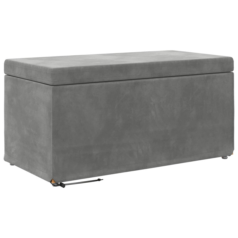 Halka Ciemnoszary 81 x 41 x 40 cm Welur i drewno inżynieryjne