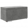 Halka Ciemnoszary 81 x 41 x 40 cm Welur i drewno inżynieryjne