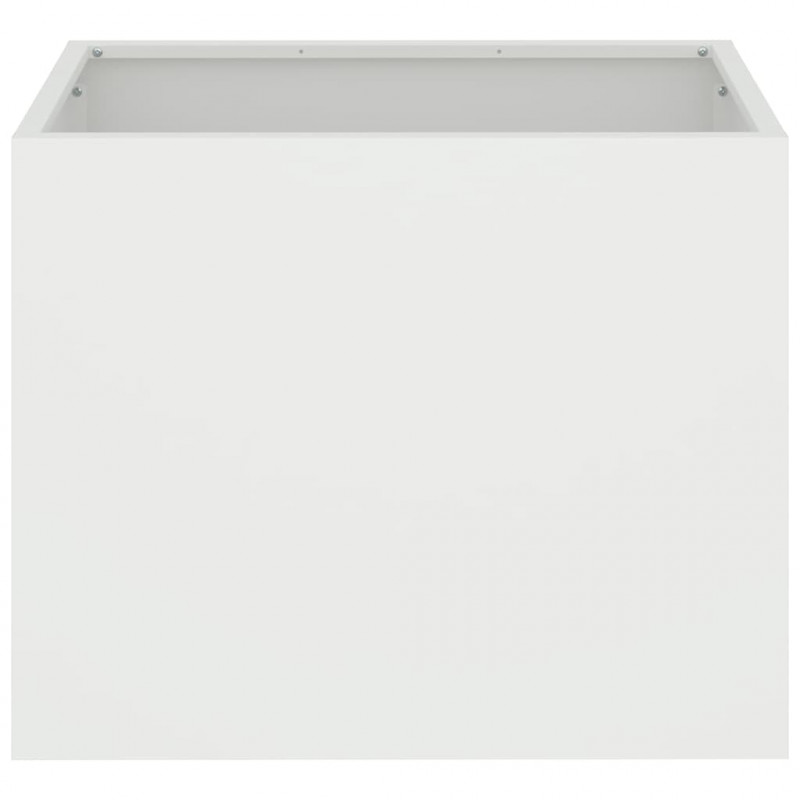 Doniczka ogrodowa Biały 50 x 32 x 40 cm Stal zimnogięta
