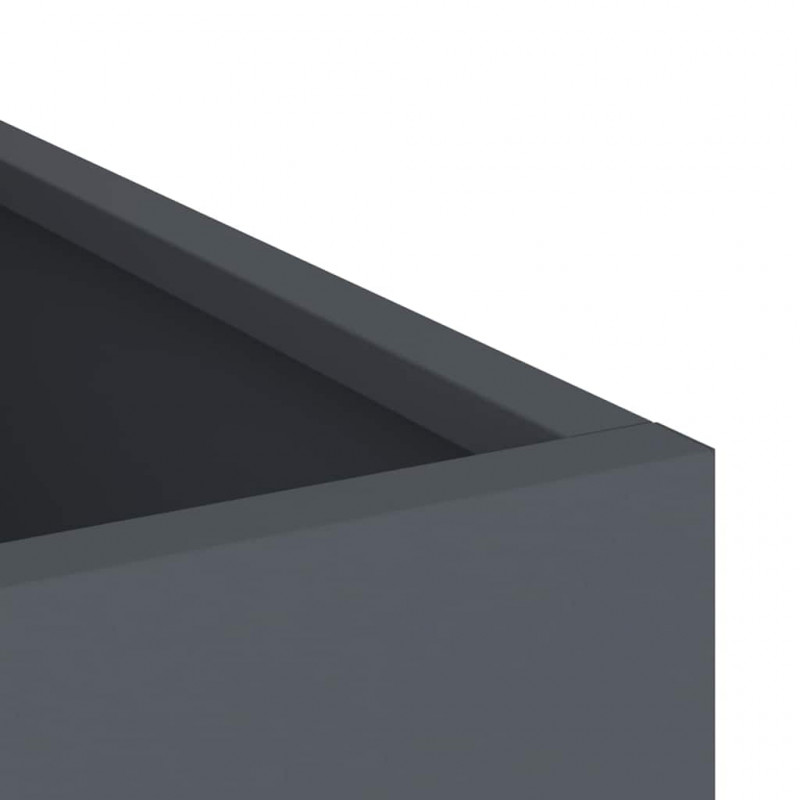 Doniczka ogrodowa Antracyt 50 x 32 x 40 cm Stal zimnogięta