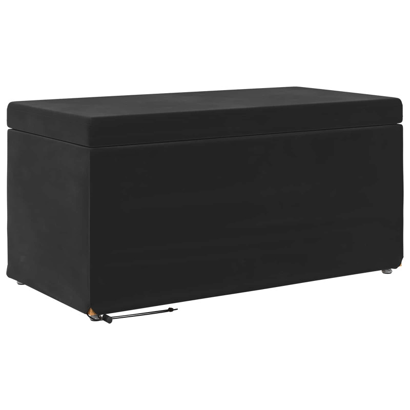 Halka Czarny 81 x 41 x 40 cm Welur i drewno inżynieryjne