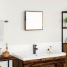 Lustro łazienkowe LED Z lustrem Stare drewno 40 x 37 x 8.5 cm